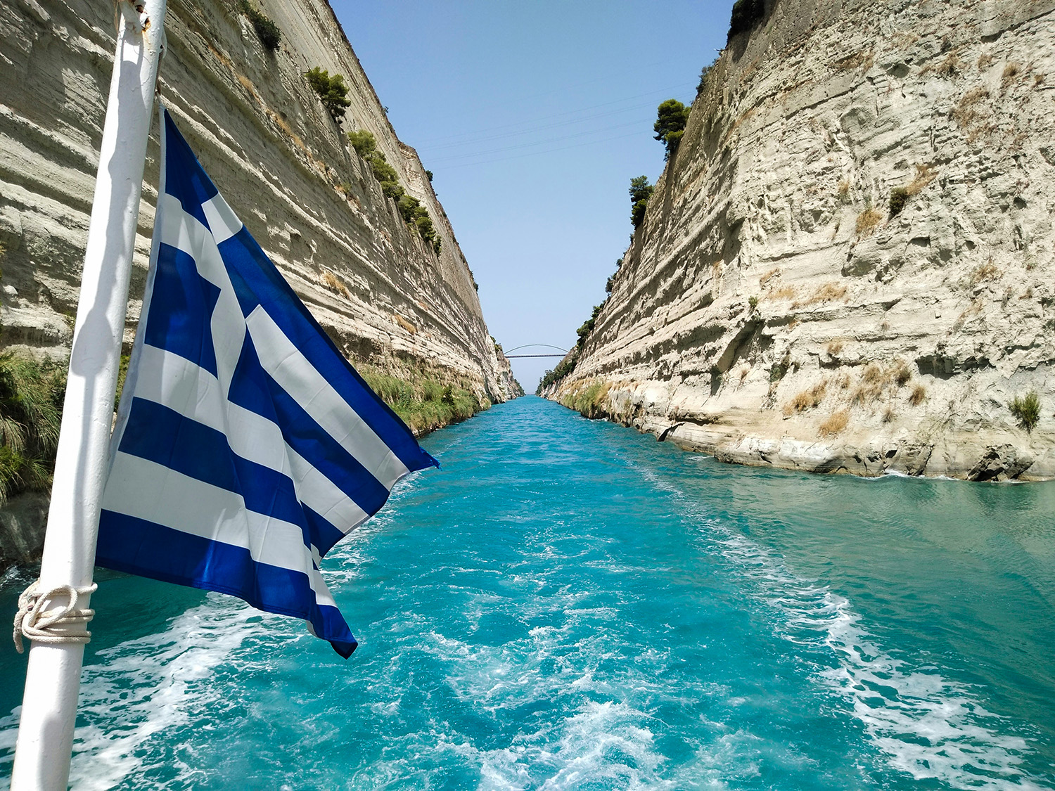 Passing Through the Corinth Canal