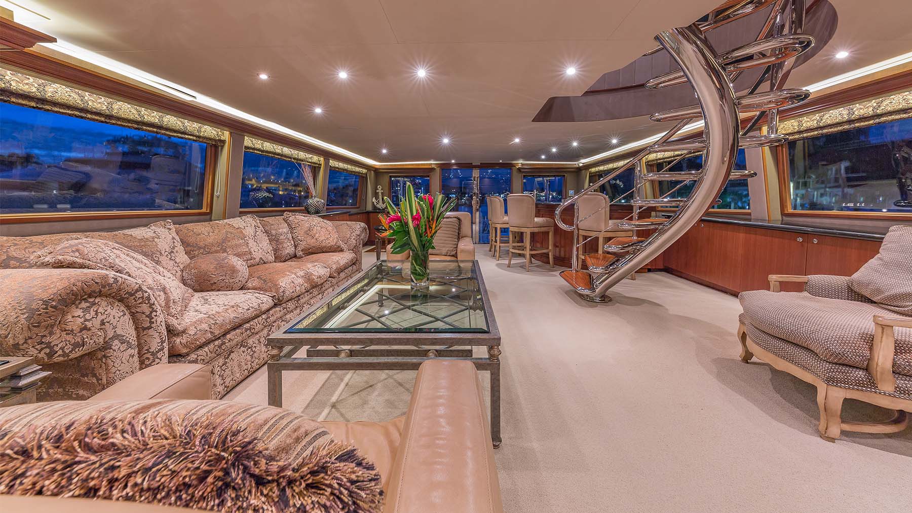 Luxury 37m motor yacht ANDIAMO available for Bahamas charter