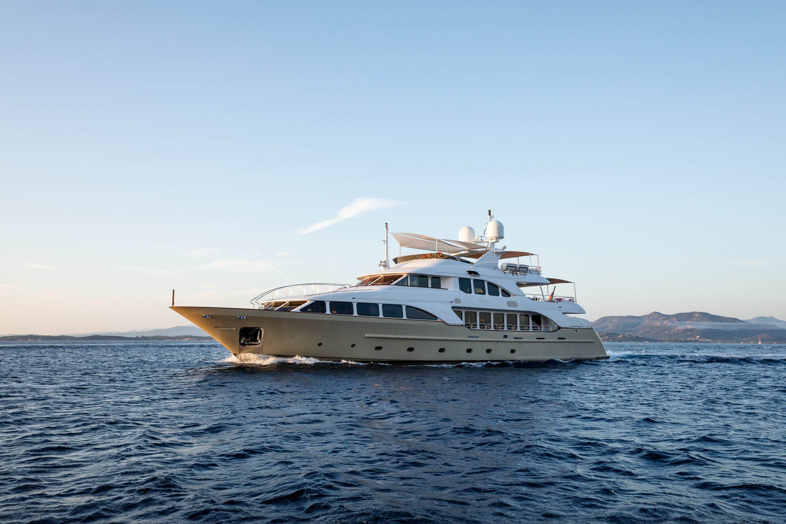 The VIRTUE offers yacht rental luxury and style